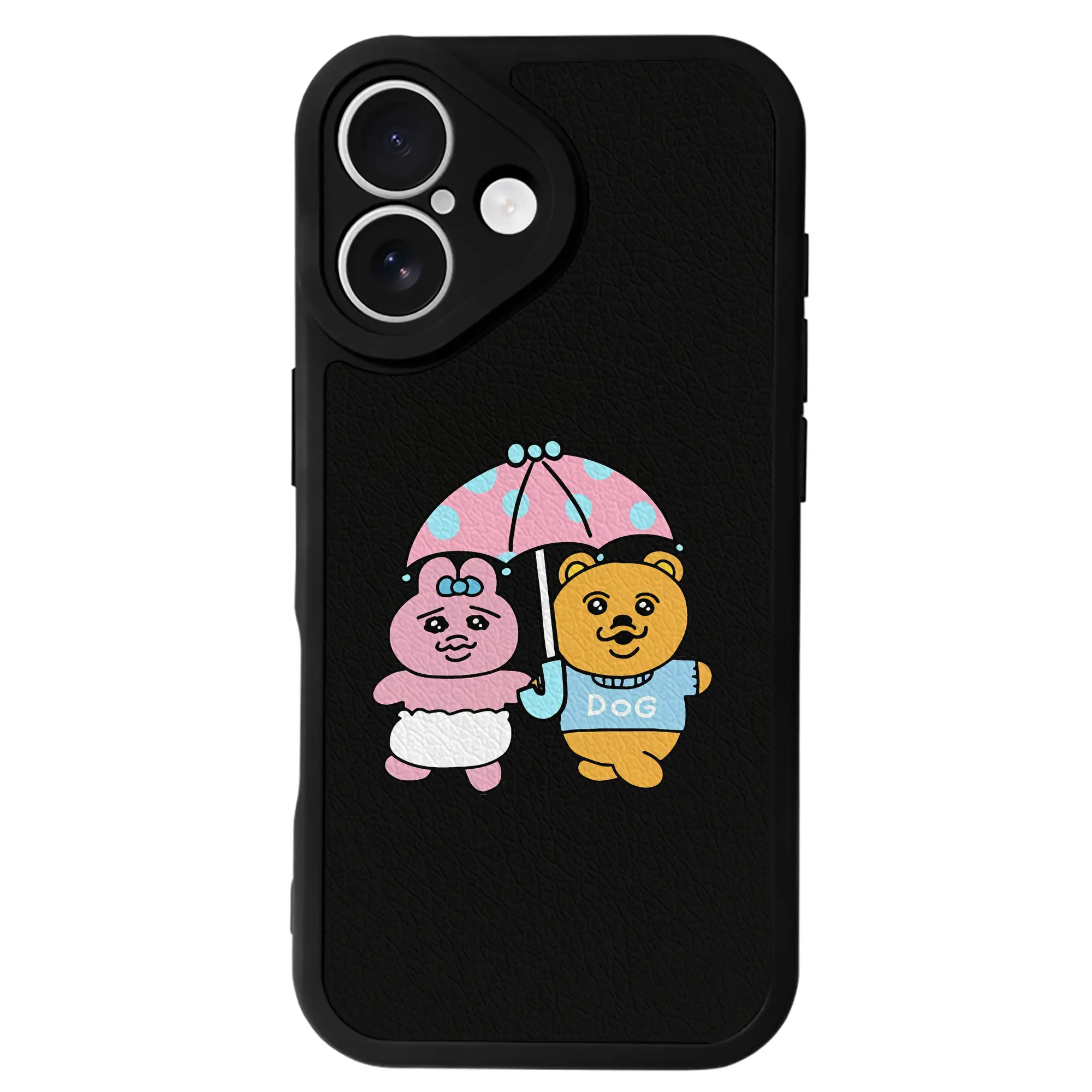 おぱんちゅうさぎ グッズ おぱんちゅうさぎ - IPhone 16シリーズ対応 ・ シリコンスマホケース ・ レザー調 ・ 高精度フィット ・ 耐衝撃 ・ ワイヤレス充電対応 ・ 精密カット